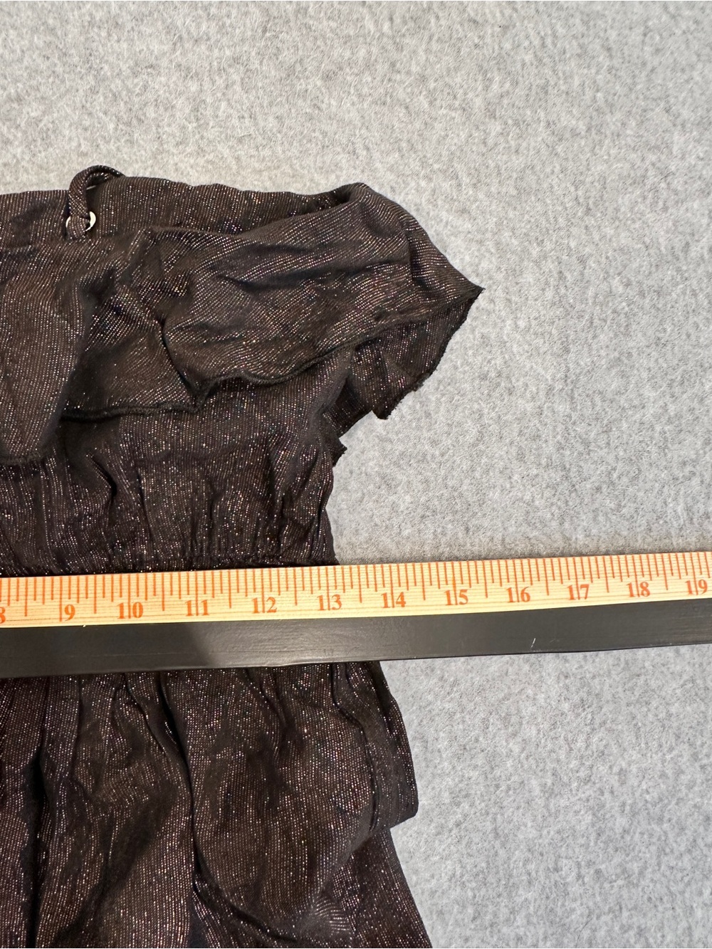 AMADI Bronze Shimmery Spaghetti Strap Mini Dress - Picture 9 of 9